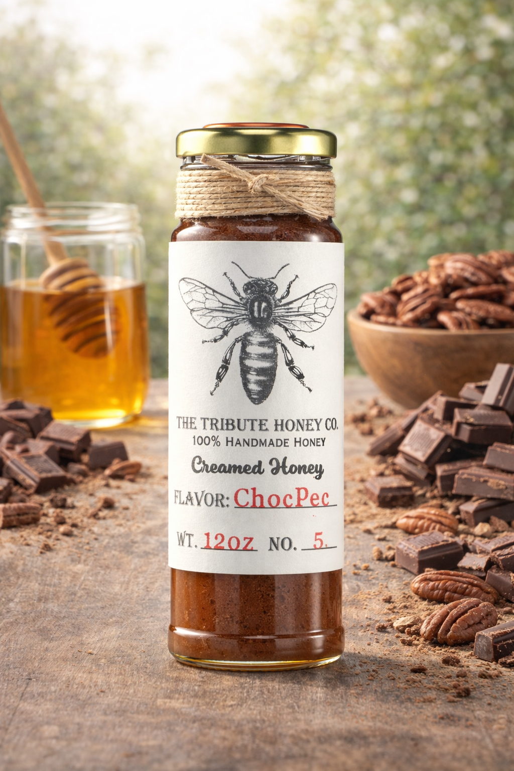 ♡honey♡ Chocolate Roasted Pecan Creamed Honey – The Tribute Honey Co