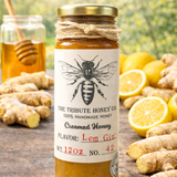 Lemon Ginger Creamed Honey