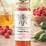Raspberry Jalapeno Creamed Honey